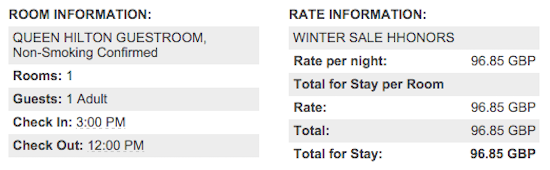Hilton-Rate