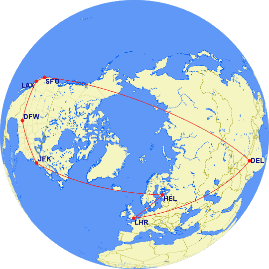 India-Trip-Map