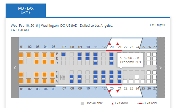 United Economy Plus for $99-$132