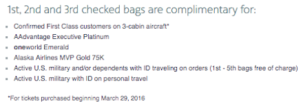American-Checked-Baggage-Policy