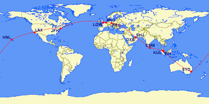 Flying Around The World On Low Cost Carriers In Economy