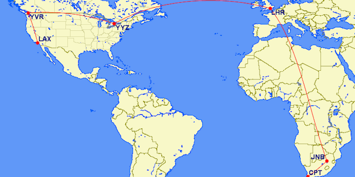 LAX-CPT-Routing