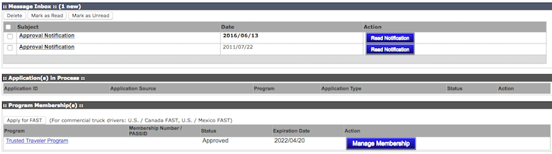 global entry login known traveler