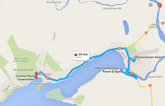 Hilton-Queenstown-Location