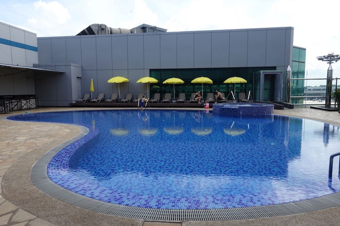 singapore airport transit hotel swimming pool