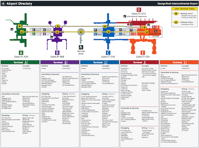 Houston-Airport-Map