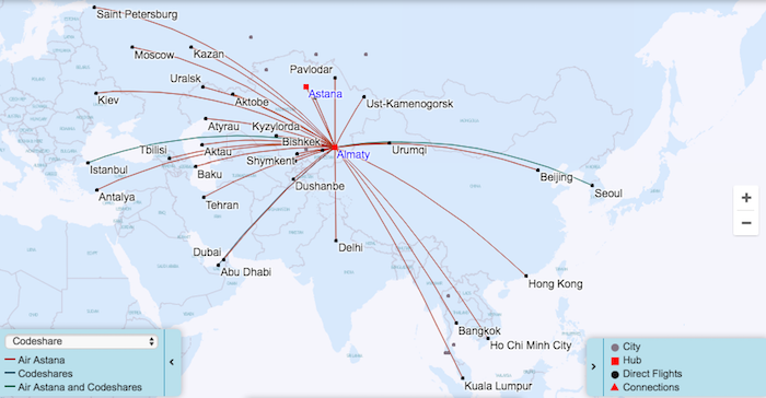 Air-Astana-Routemap
