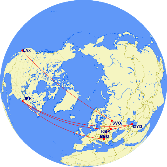 BOOKED: Aeroflot, Air Serbia, AZAL Azerbaijan, And Ukraine!