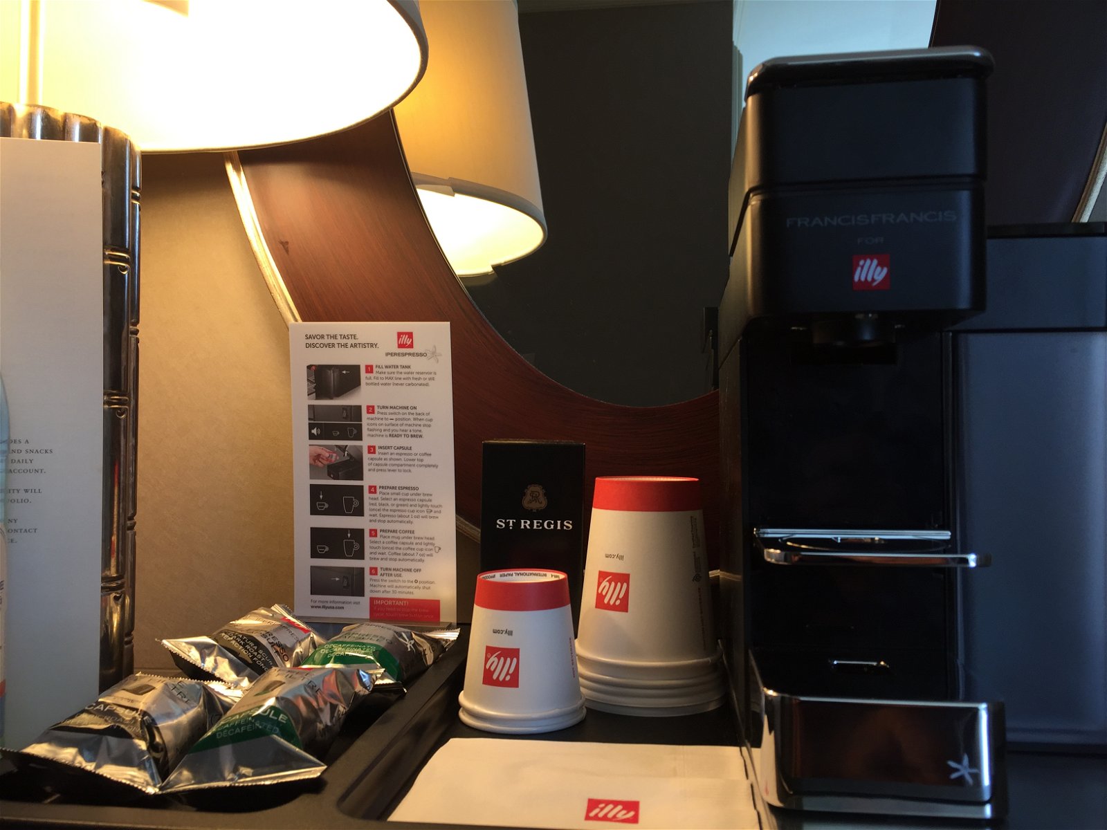 St. Regis Houston Grand Luxe Room coffee machine