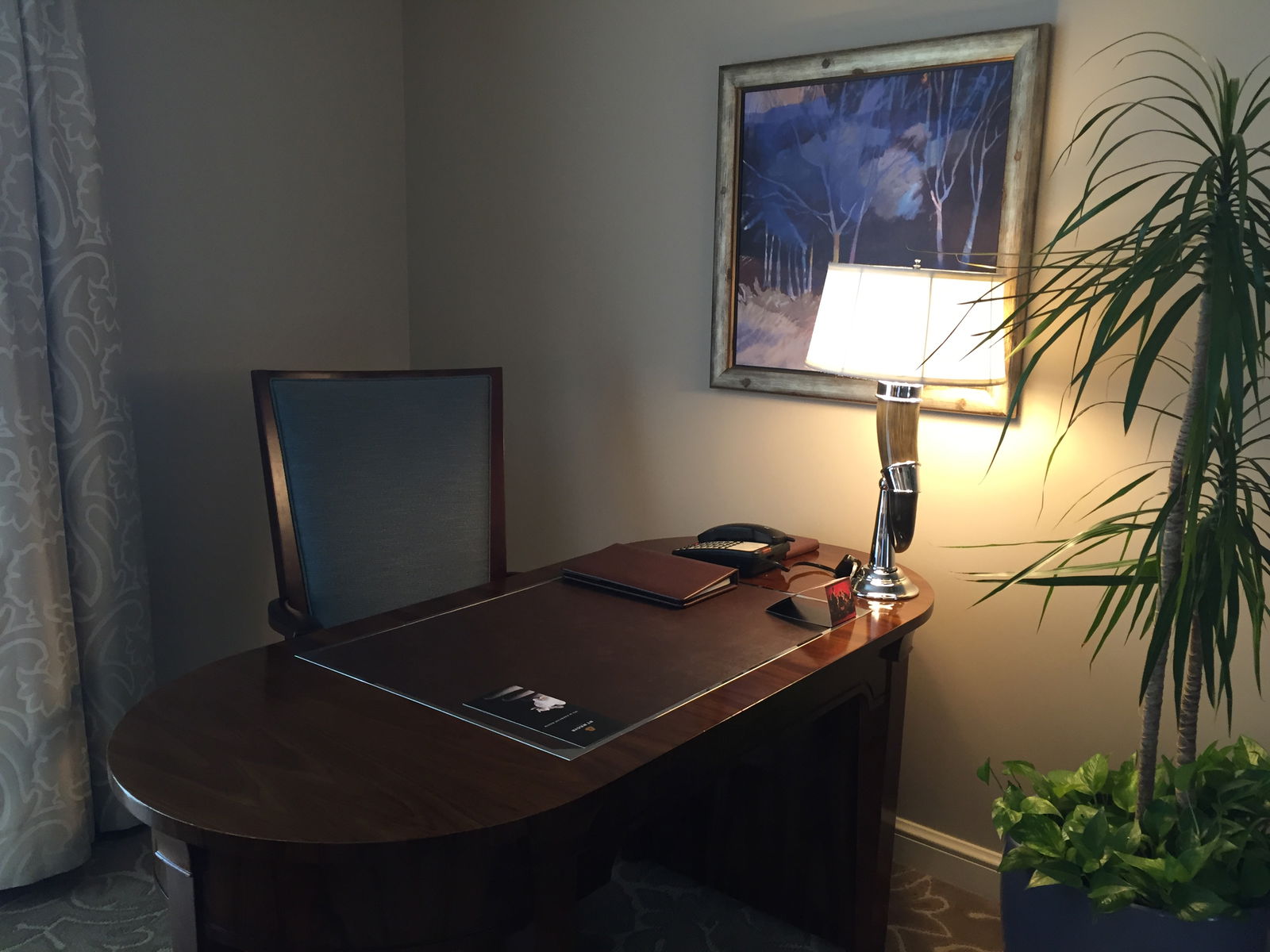 St. Regis Houston Grand Luxe Room desk area