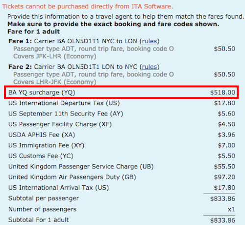 Fuel-Surcharges