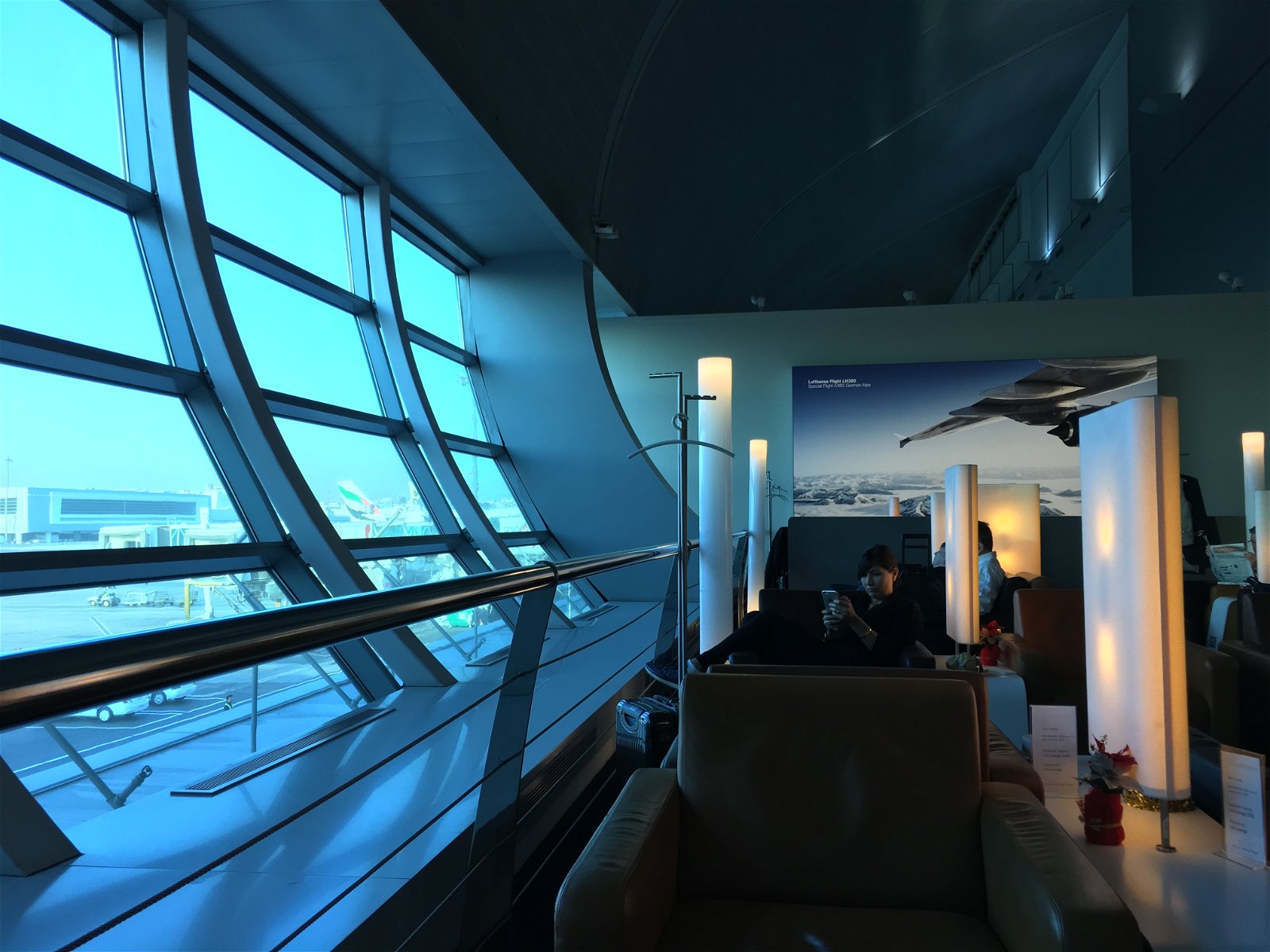 Lufthansa lounge in Dubai!