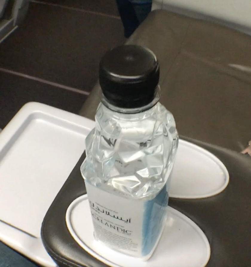 Icelandic water handed out by FA.