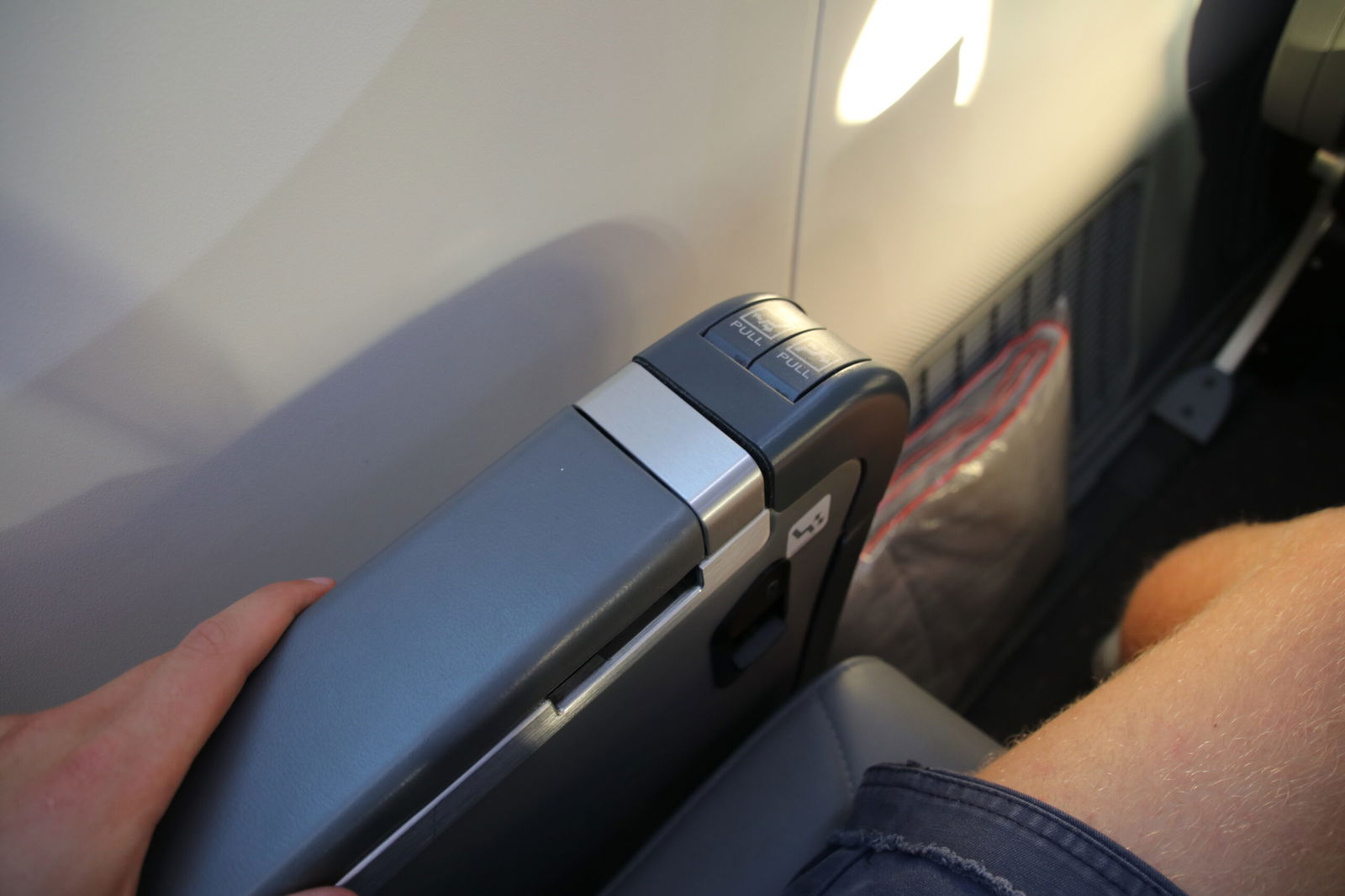 Armrest on Norwegian