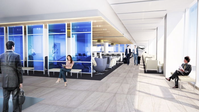 LA&apos;s Hottest New Club: Chic, Contemporary United Club Unveiled at LAX (PRNewsFoto/United Airlines)