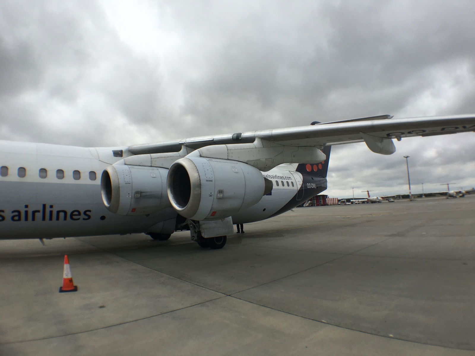 My aircraft after landing in Prague.