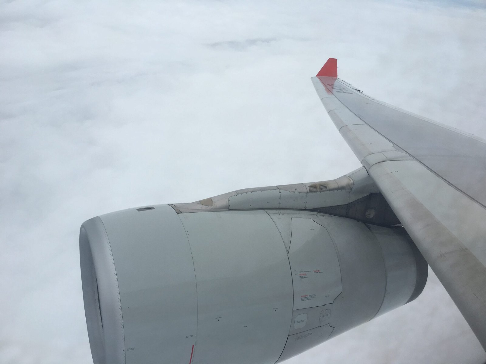 Shanghai Airlines A330 wing view 3