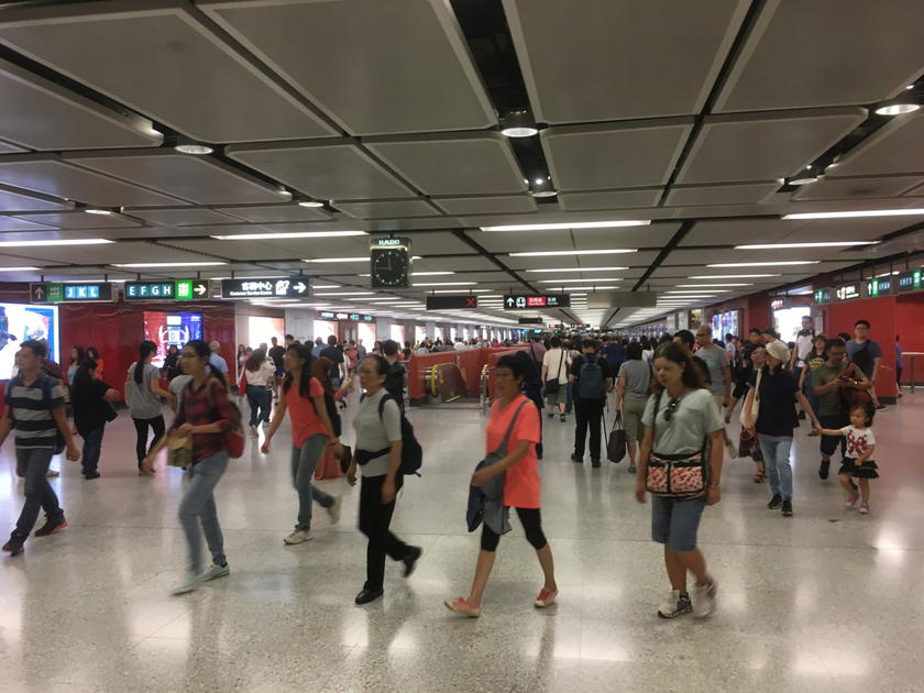 The Hong Kong Metro.