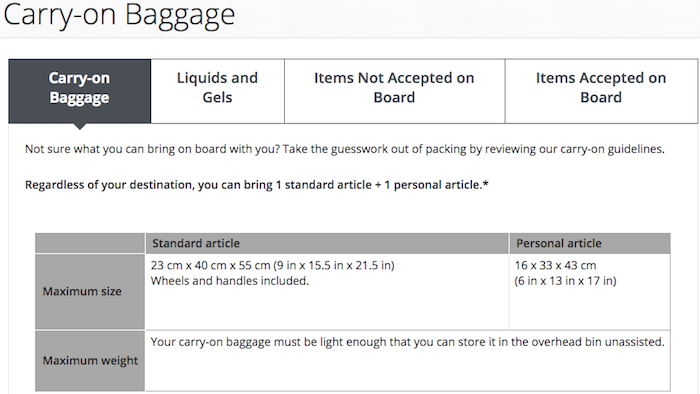 Air-Canada-Carry-On-Policy
