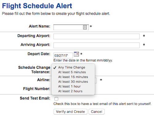 ExpertFlyer-Flight-Schedule-Alert