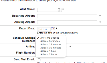 ExpertFlyer Adds Flight Schedule Alerts