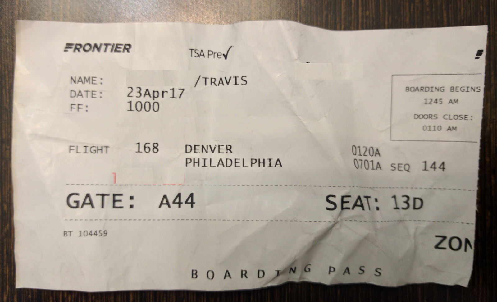 How I Scored The Best Seat On A Frontier Redeye For Free One Mile at