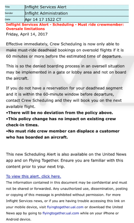 UnitedCrewOversalememo