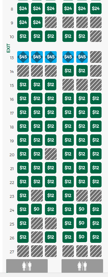 Frontier Airlines Plane Layout How I Scored The Best Seat On A Frontier Redeye For Free - One Mile At A  Time