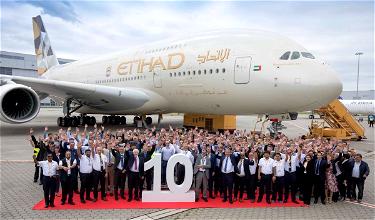 Etihad Takes Delivery Of Its 10th (And Last) A380