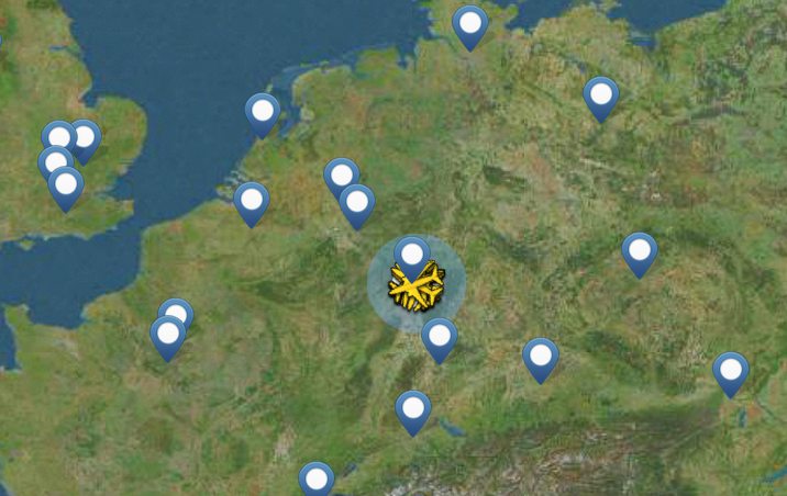 Not a single flight departed from Frankfurt.