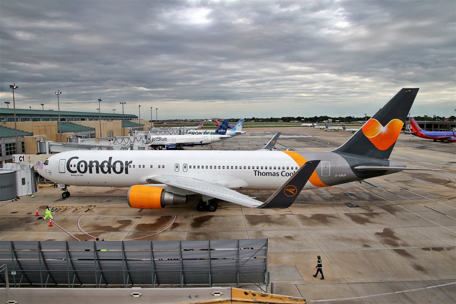A Condor 767 after arriving in New Orleans.