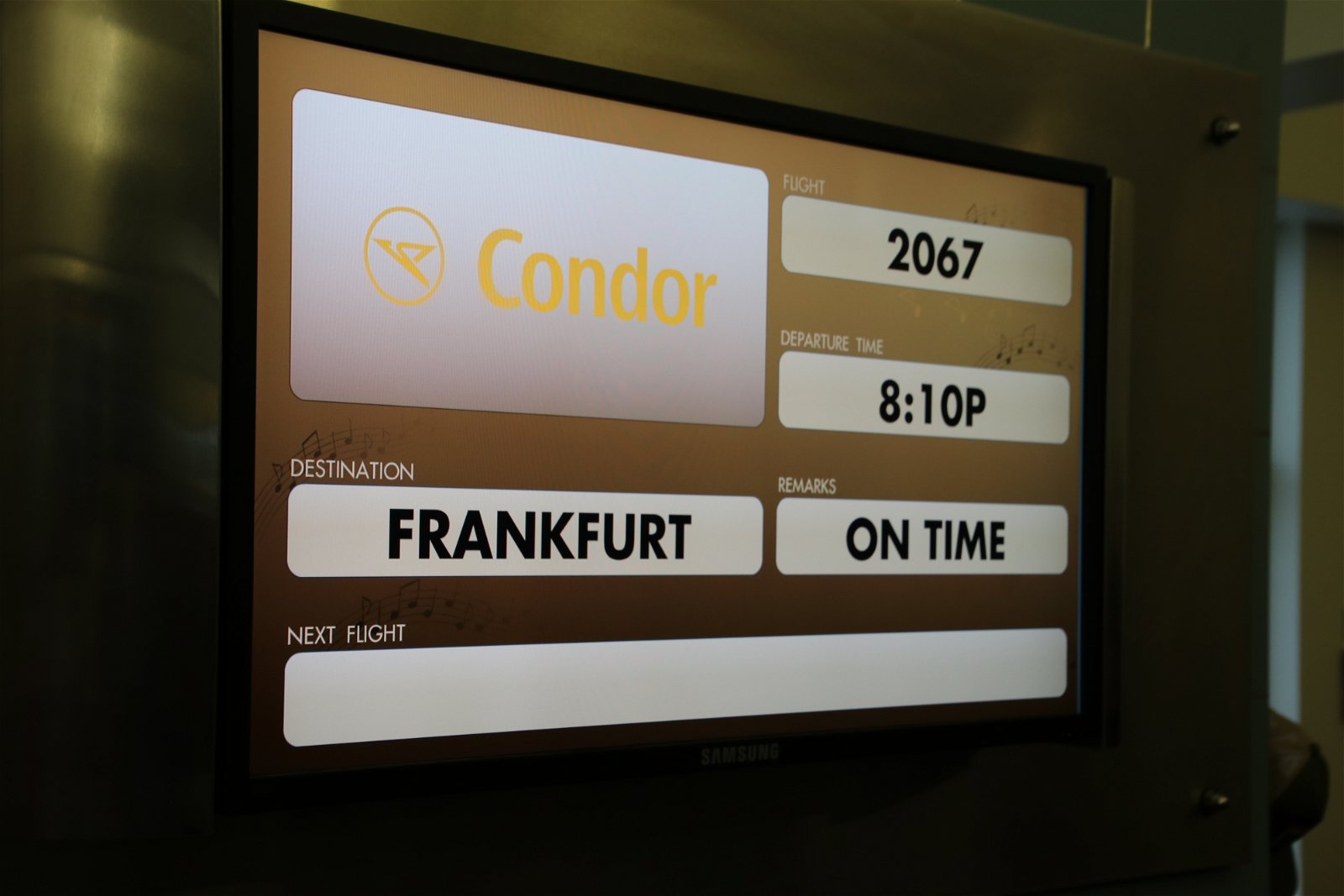 Condor New Orleans to Frankfurt