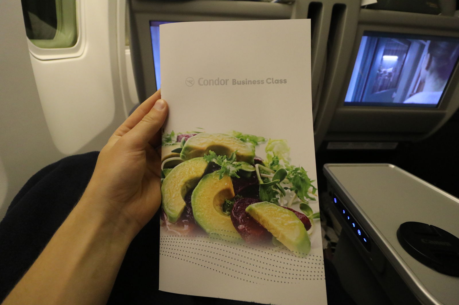 Condor Business Class Menu