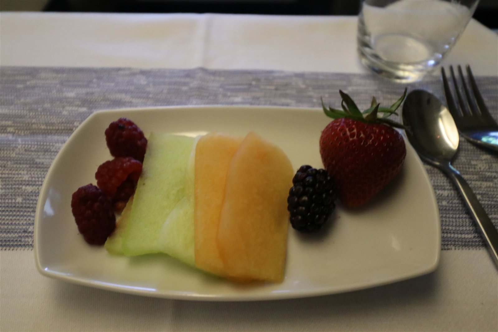 Dessert was a simple fruit plate for me.
