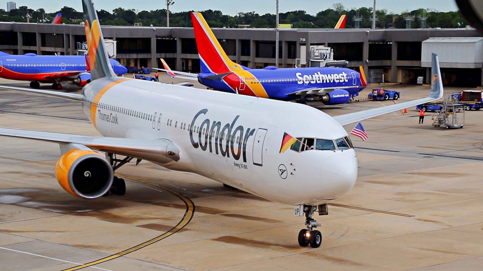 My aircraft after its first arrival in New Orleans.