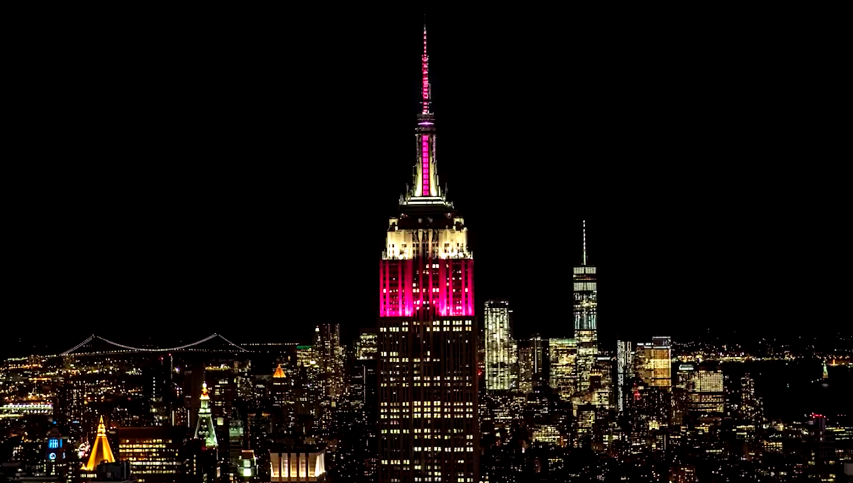 Here's Why The Empire State Building Lit Up In Qatar Airways Colors On