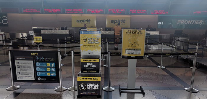 spirit airlines buy bolsagage