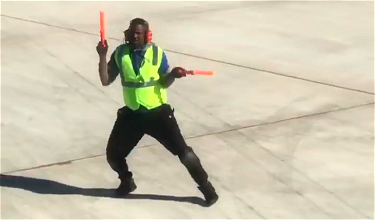 Video: This Airport Ramper Is Having A Bit Too Much Fun