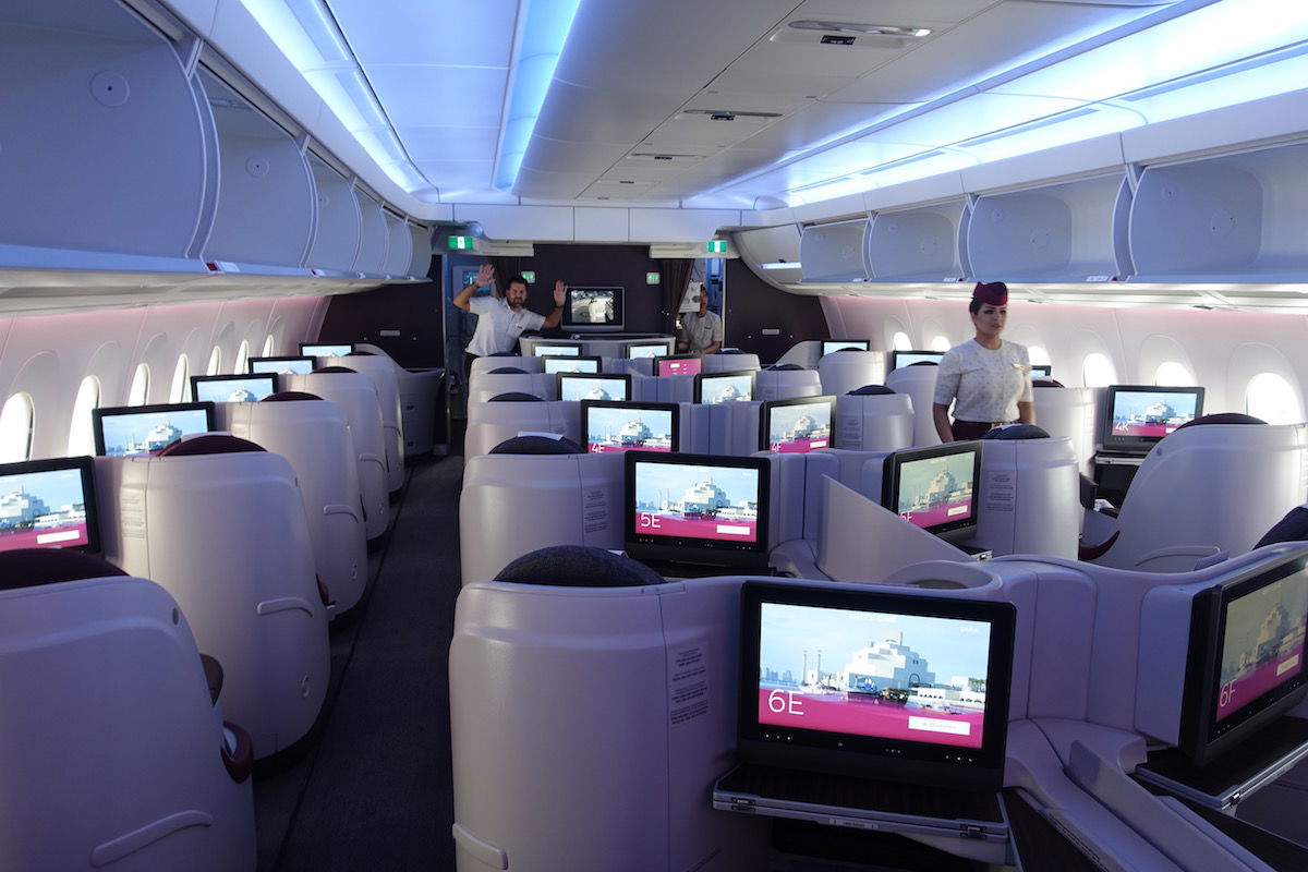 Qatar Airways бизнес 787 8 Qsuite