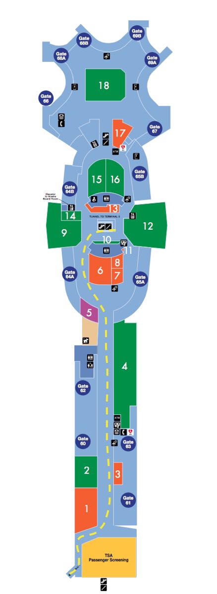 lax travel between terminals