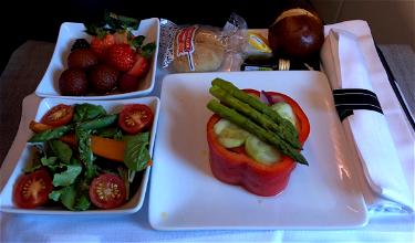 My American Airlines Asian Vegetarian Meal