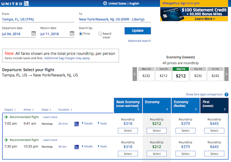 united-now-displays-roundtrip-ticket-pricing-one-mile-at-a-time