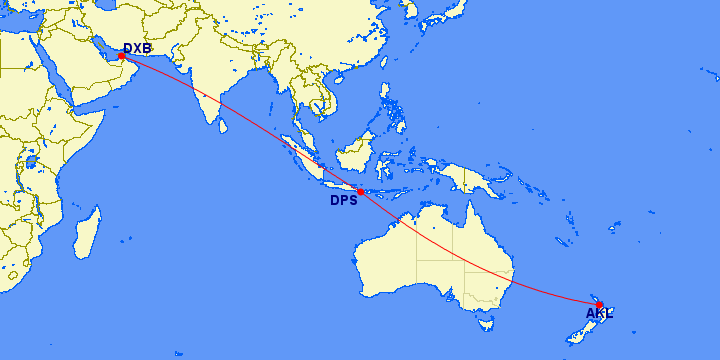 Emirates To Begin Flying Between Bali And Auckland One Mile at a