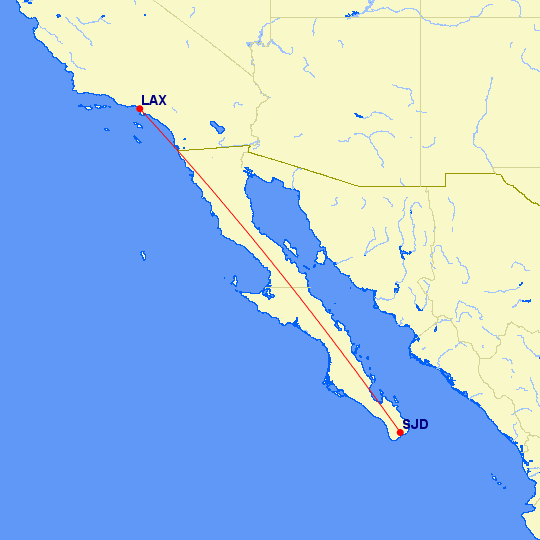 The Mystery Of American s Los Angeles To Cabo Route One Mile