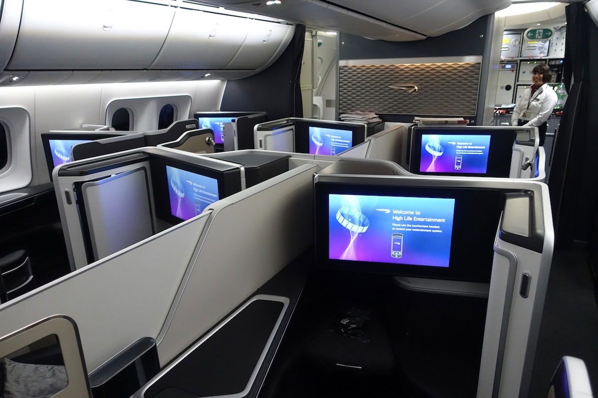 boeing 787 first class cabin