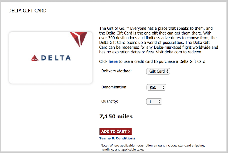 Buy $300+ Delta Gift Card, Get $20 Starbucks Gift Card - One Mile at a Time