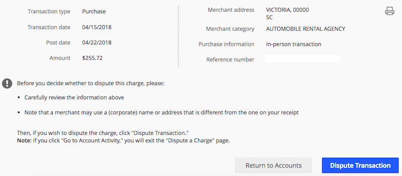 chase dispute charge time frame