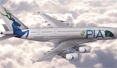 Pakistan International Airlines Unveils New Livery… On An A380?!