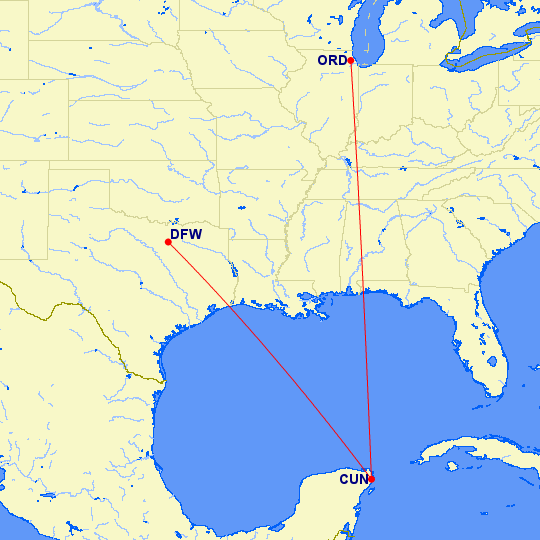 American Will Fly 787s To Cancun 3x Daily This Winter One Mile