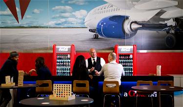Delta’s Middle Seat Pop-Up Lounge At Boston Logan Airport